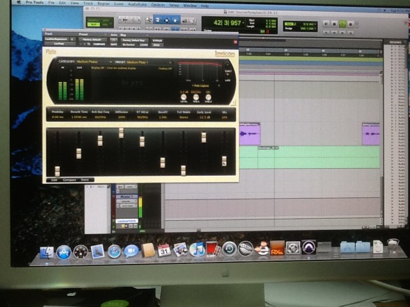 Lexicon Reverb in action at Nashville Trax