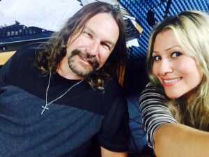 Bill Watson, producer, with singer Jennifer L