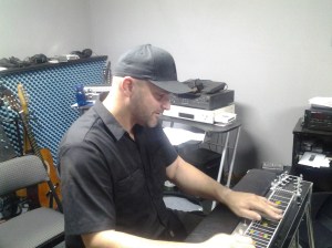 Kevin Post, steel guitar player for Blake Shelton adds a pedal steel track to one of Wayne from Main's songs